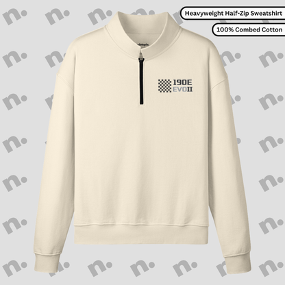 190E Evo II Inspired Half-Zip Stand Collar Sweatshirt