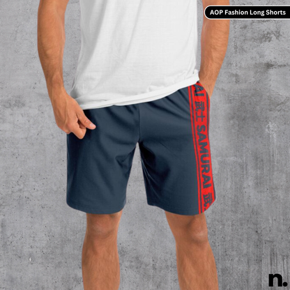 Samurai Inspired Slate Long Shorts
