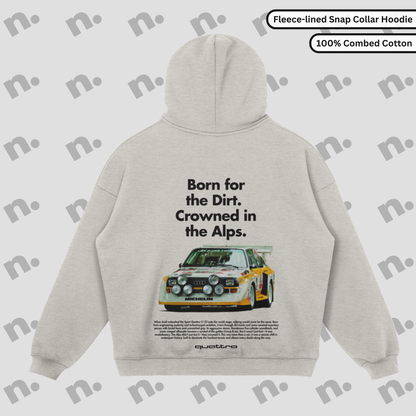 Crowned in the Alps Quattro Snap-Collar Fleece Hoodie