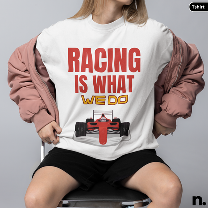 Racing Is What We Do Heavy Cotton Tee