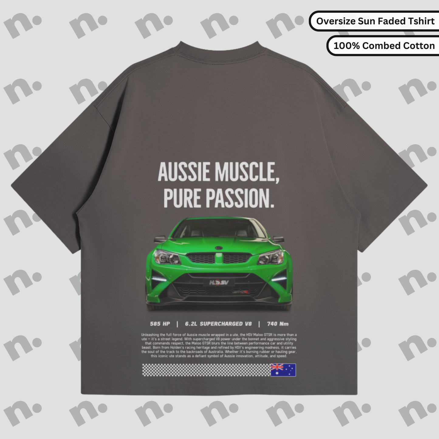 Aussie Muscle Maloo Oversized Sun-faded Premium Tee