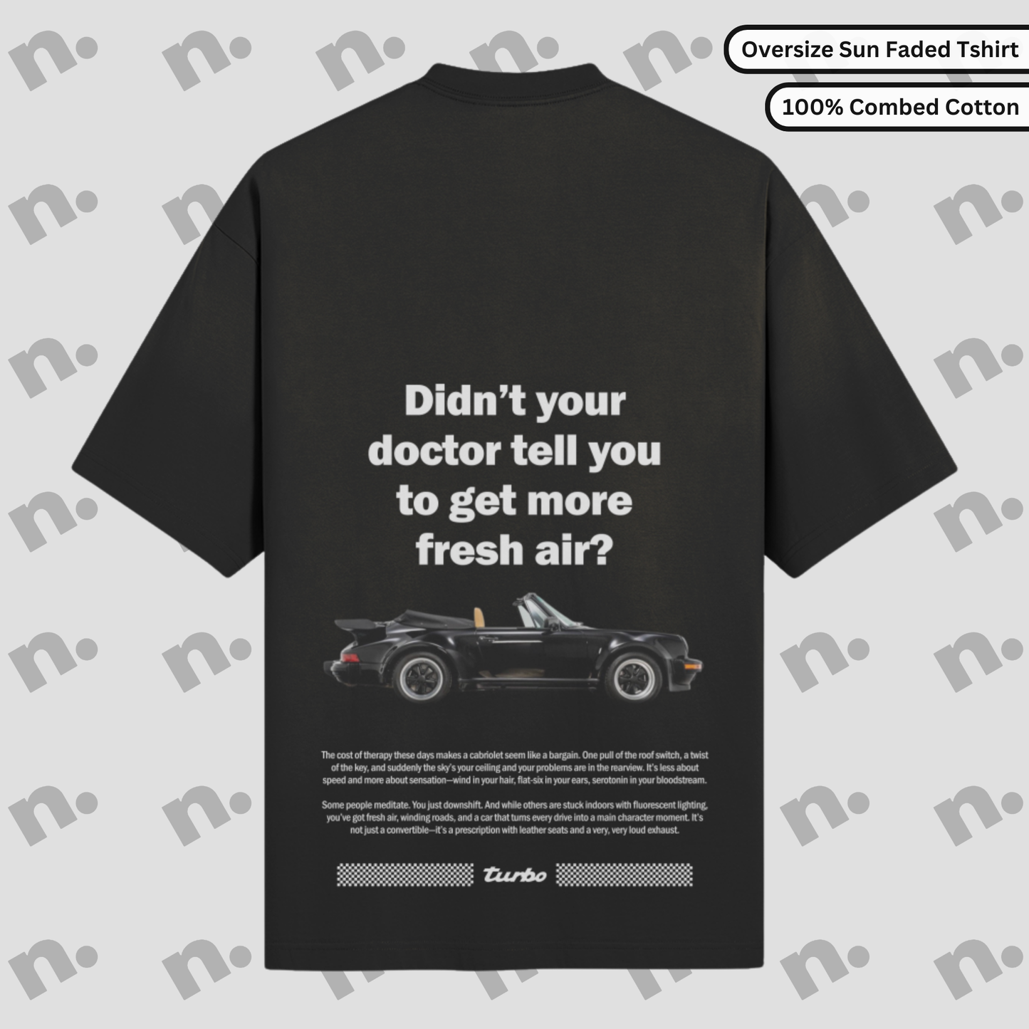911 Cabriolet-Inspired Premium Oversized Tee