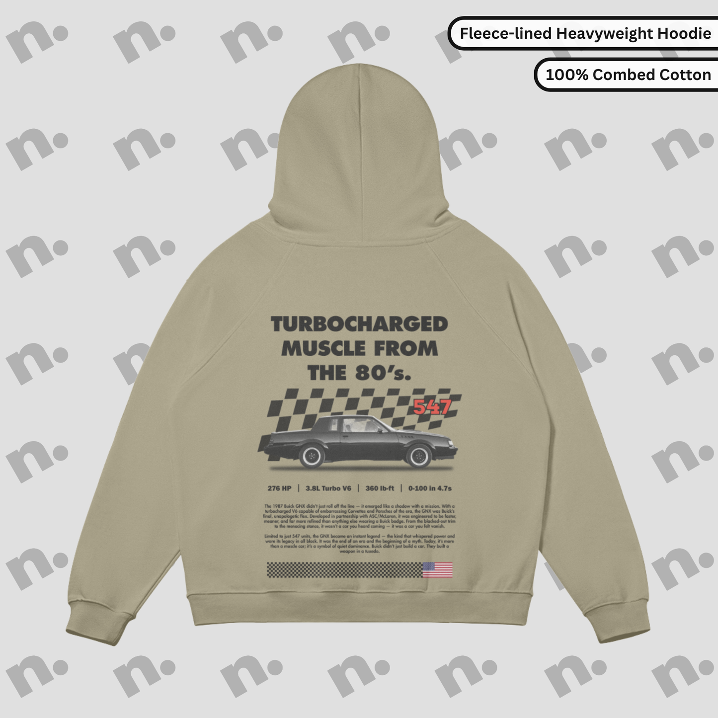 Turbocharged Muscle GNX Premium Heavyweight Hoodie