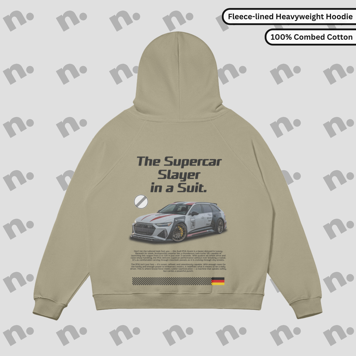 Supercar Slayer RS-6 Sun Faded Premium Hoodie
