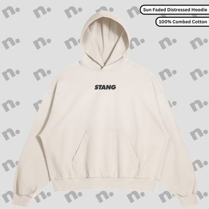 Old Soul Stang Distressed Premium Hoodie