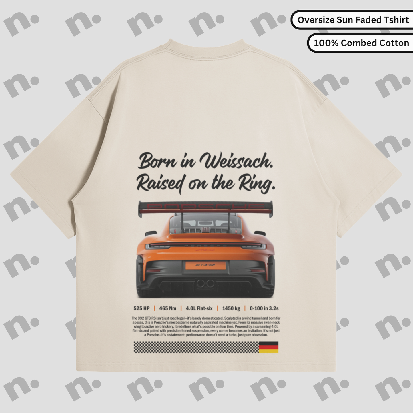 Born in Weissach Premium Heavyweight Tee