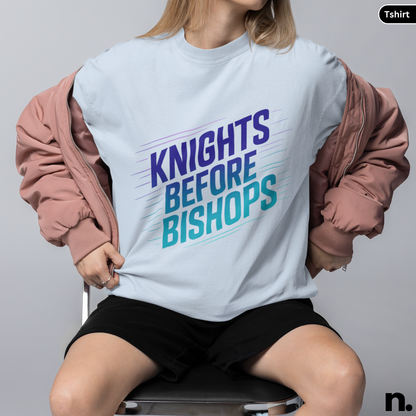 Knight Before Bishops Chess Inspired Unisex Tee