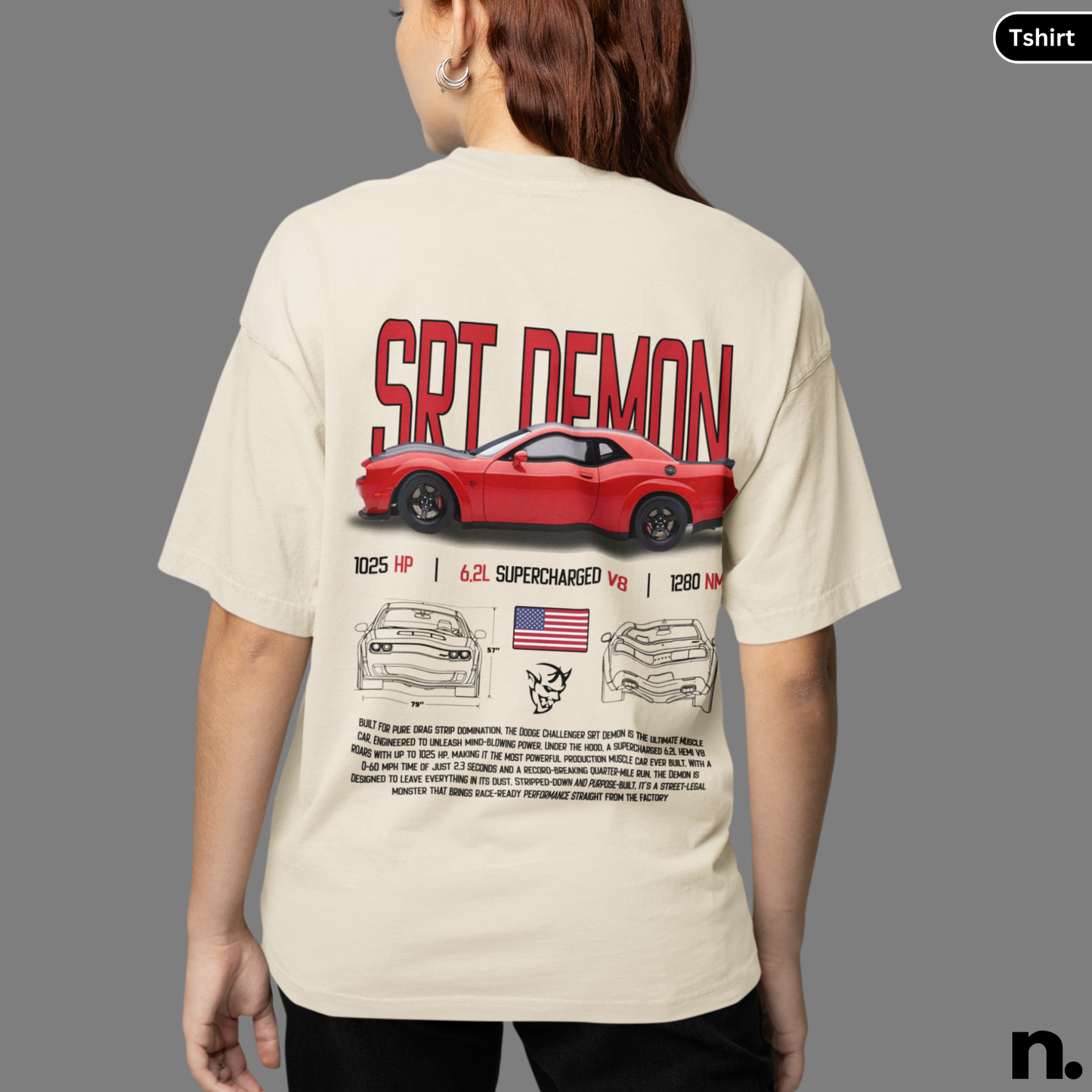SRT Demon Poster Style T-Shirt