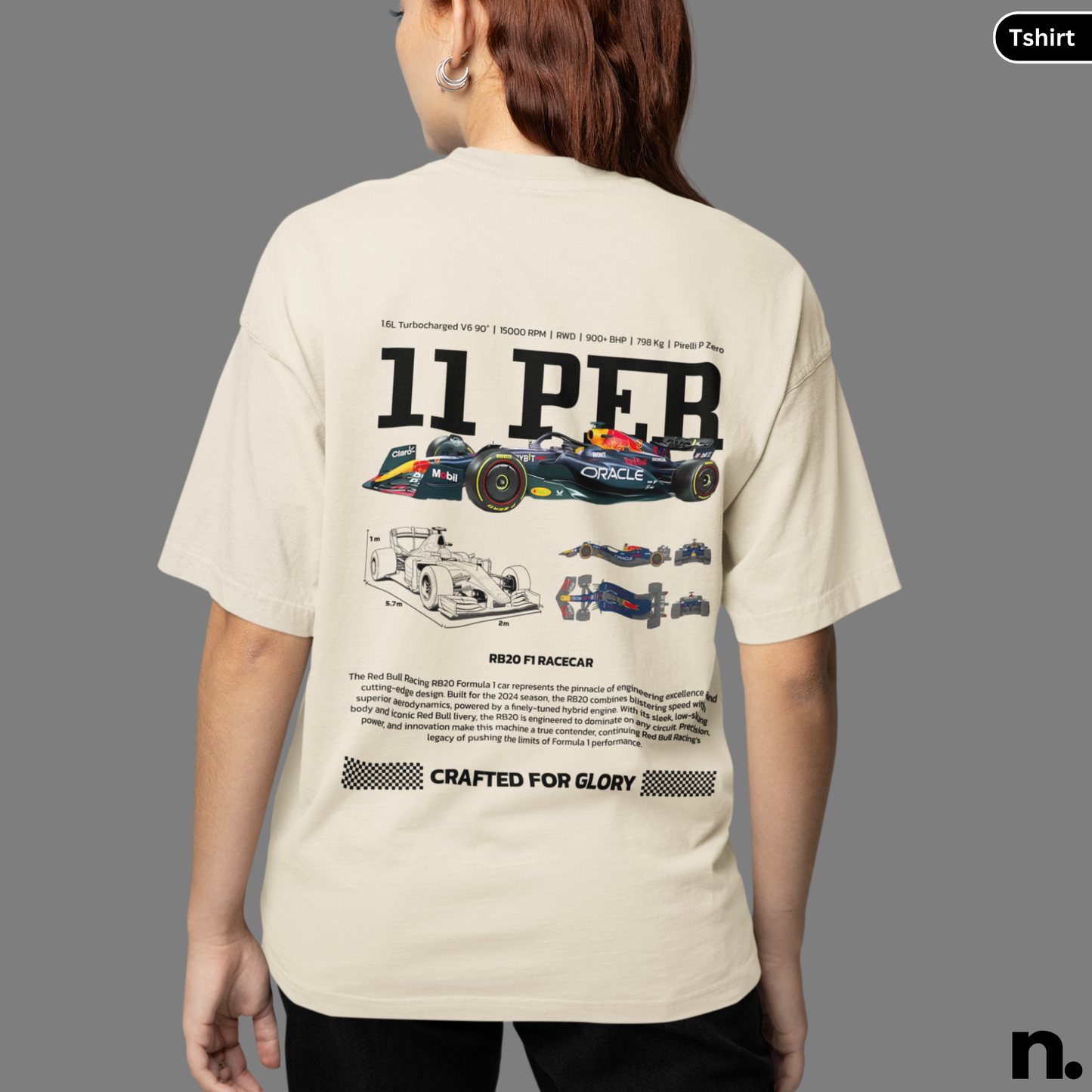 11 Perez RB20 Poster Style T-shirt