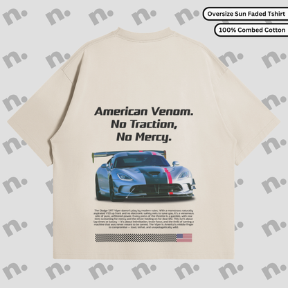 Viper Inspired Premium Sun Faded Oversize T-shirt
