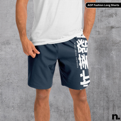 Nerdotopia Slate Colored Fashion Long Shorts