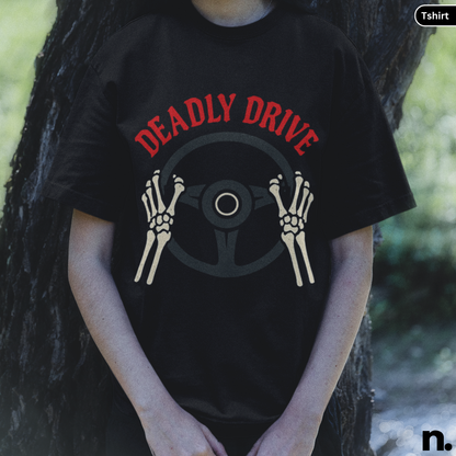 Deadly Drive Unisex Halloween Tee