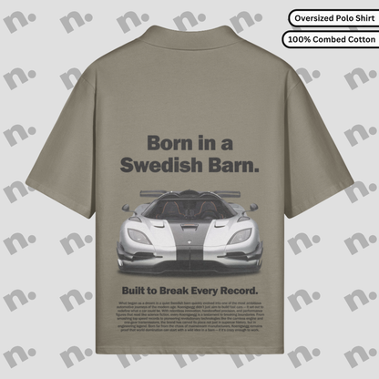 One Poster Style Oversized Premium Polo