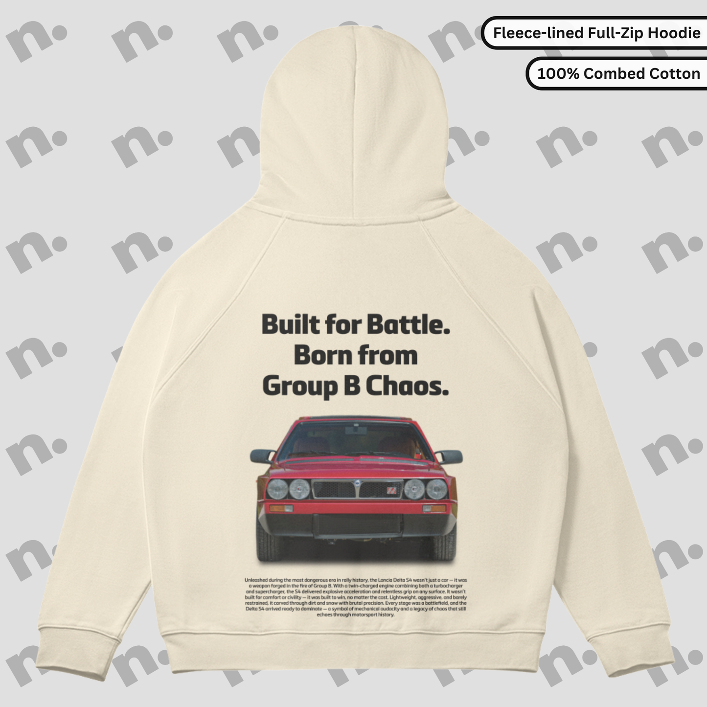 Built or Battle — Delta S4 Full-Zip Premium Hoodie