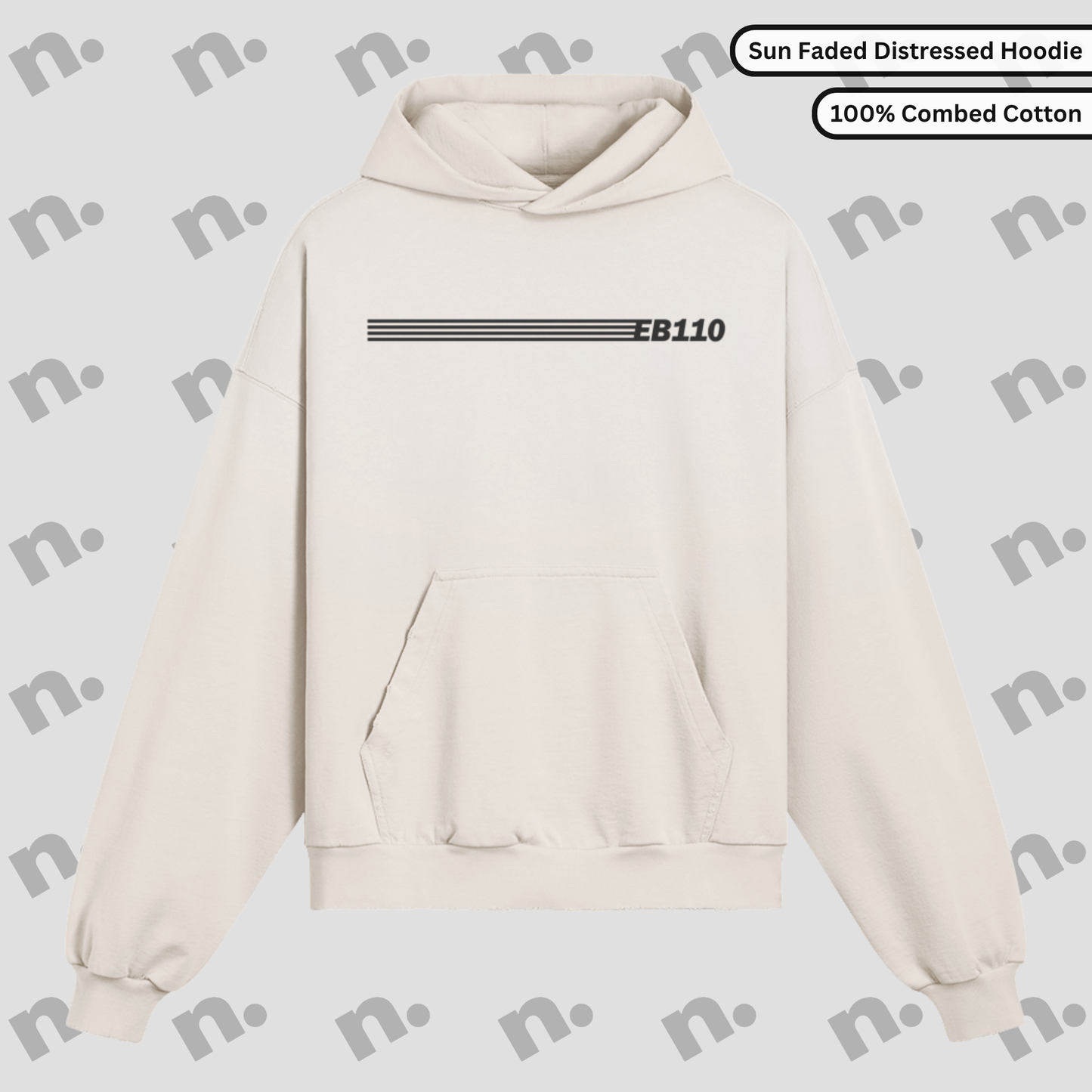 EB110 – “Monaco Dreams on Bologna Steel” Distressed Premium Hoodie