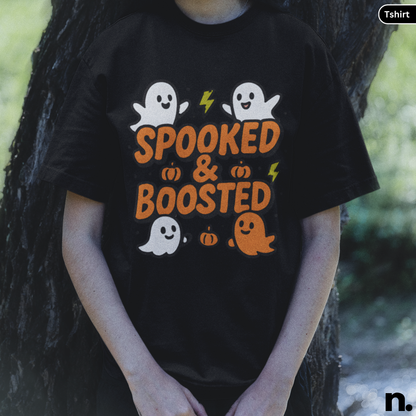 Spooked & Boosted Unisex Halloween Tee