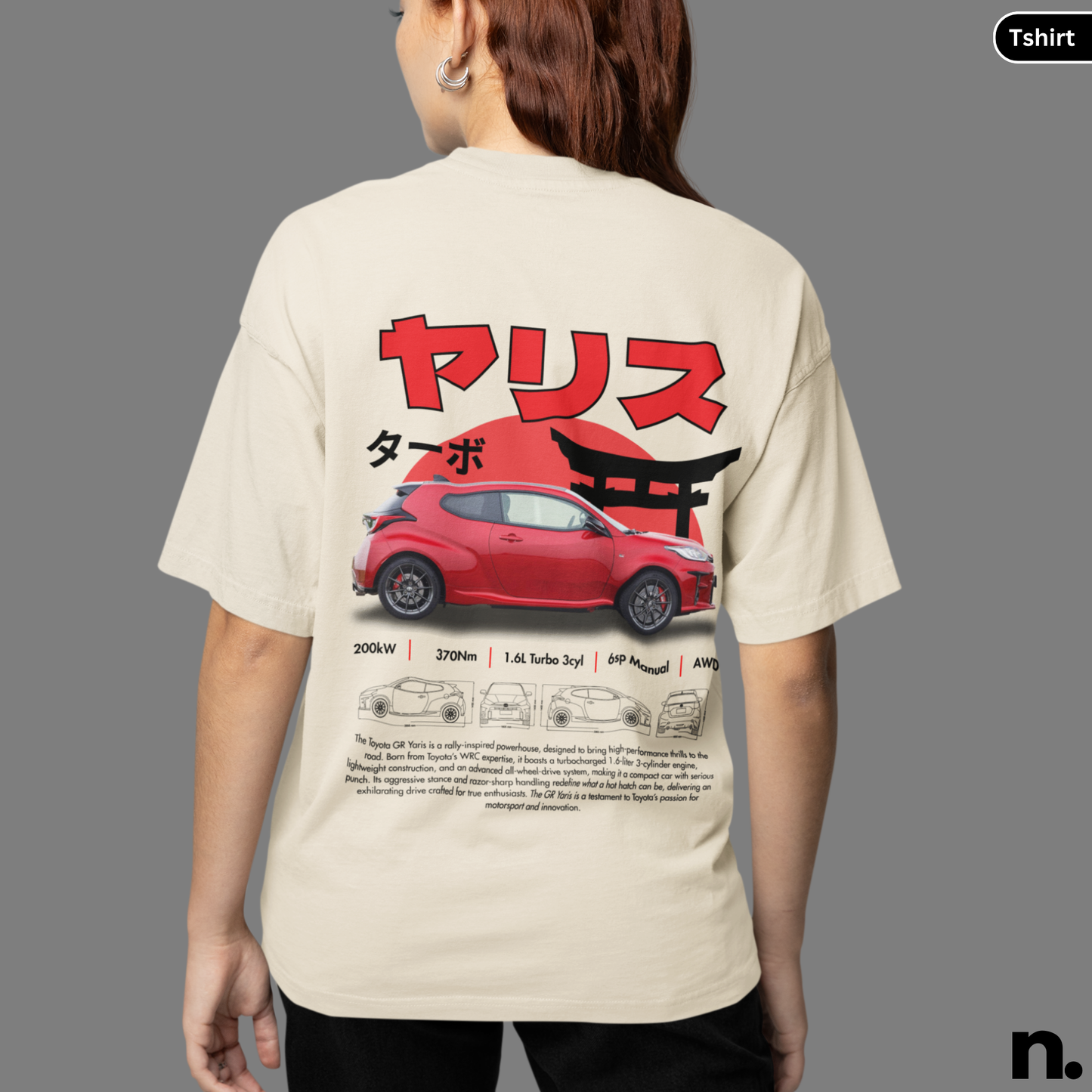 JDM GR Yaris Poster Style T-shirt
