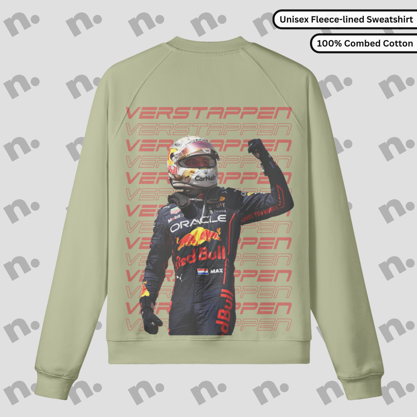 Max Verstappen Inspired Fleece-Lined Sweatshirt