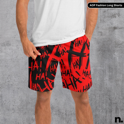 Haha Joker Inverted Inspired Fashion Long Shorts