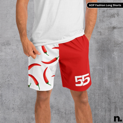 Sainz F1 Pattern Long Shorts - White