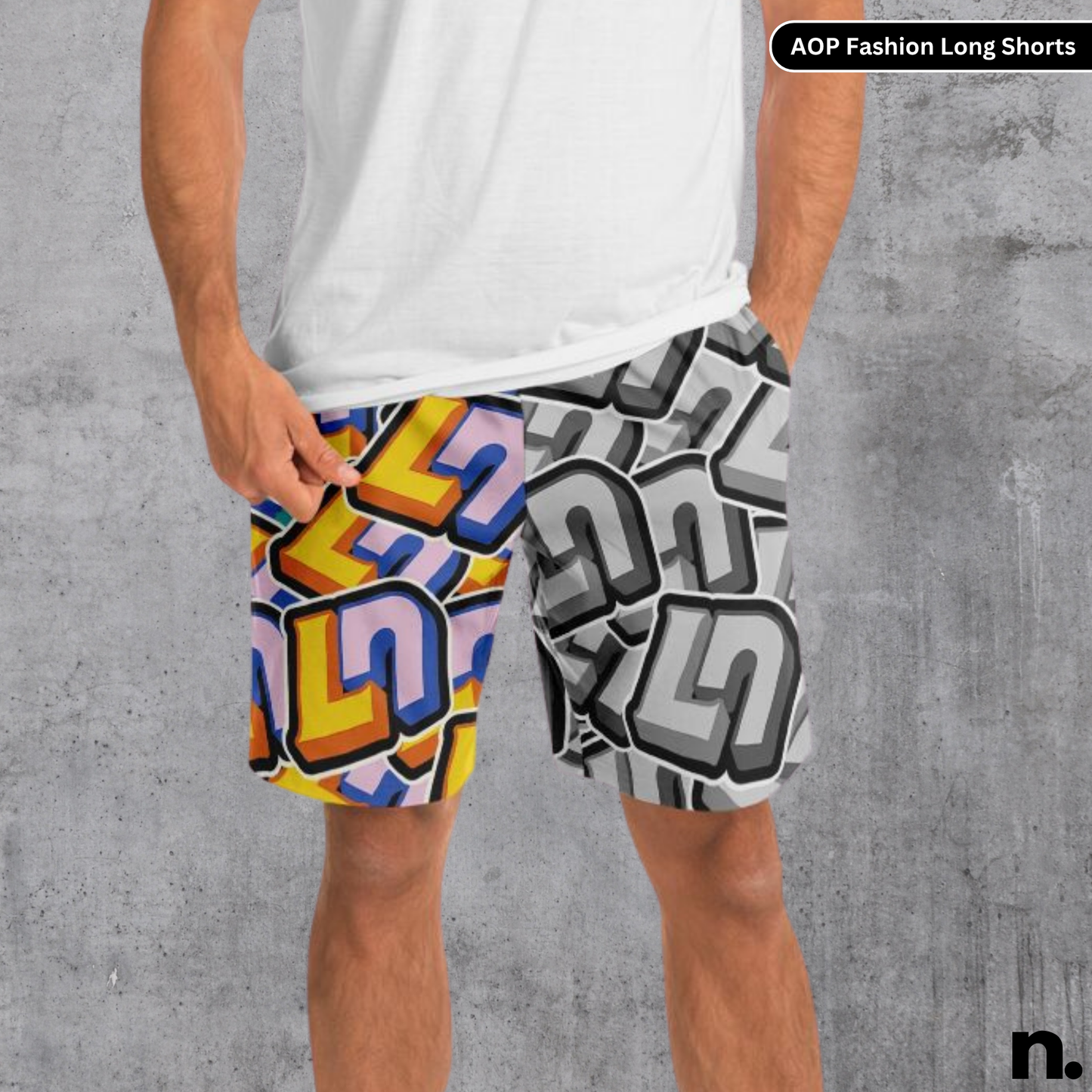 Lando Norris Pattern Fashion Long Shorts