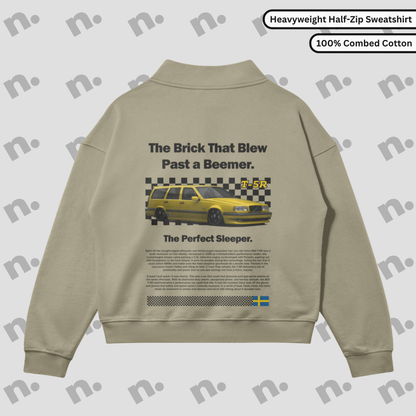 T5R Brick Inspired Premium Half-Zip Sweatshirt