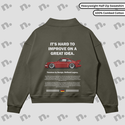 911 Legacy Inspired Stand Collar Half-Zip Sweatshirt