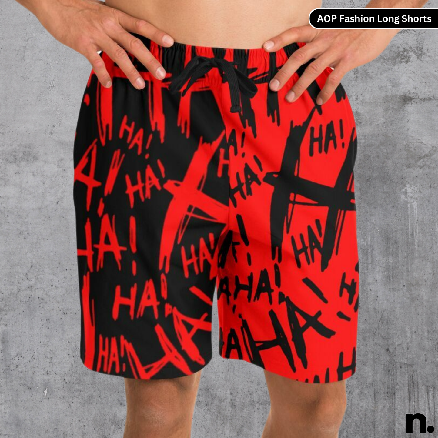 Haha Joker Inverted Inspired Fashion Long Shorts