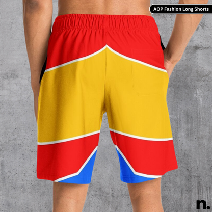 Hoonigan Retro Pattern Long Shorts