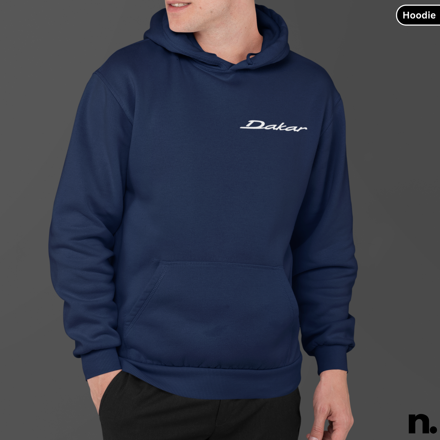 911 Dakar Poster Style Back Print Unisex Hoodie