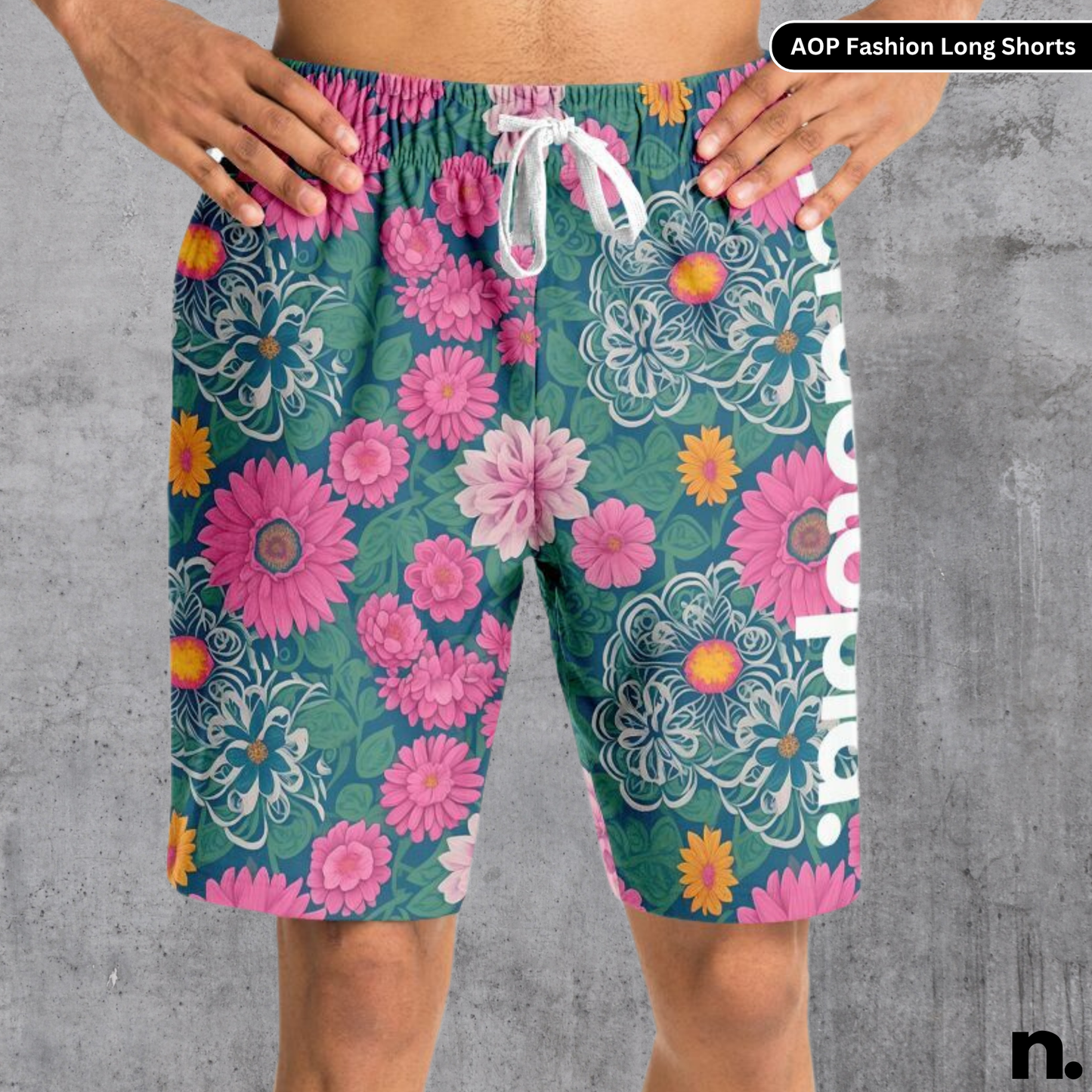 Nerdotopia Floral Pattern Long Shorts