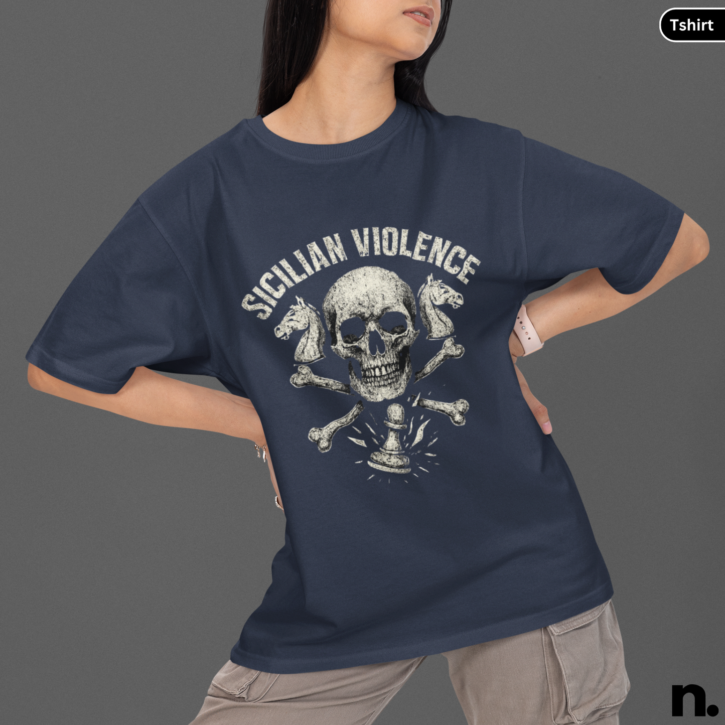 Sicilian Violence Chess Motivational Unisex Tee