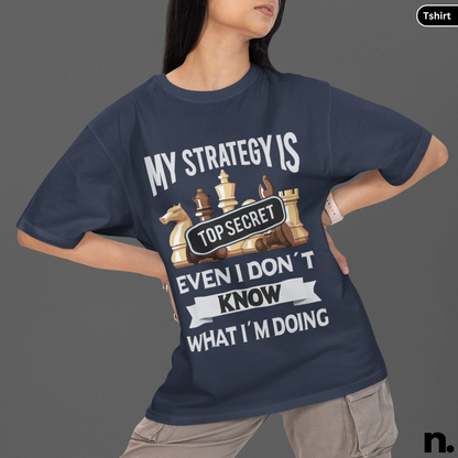 Top Secret Strategy Chess Funny Unisex Tee