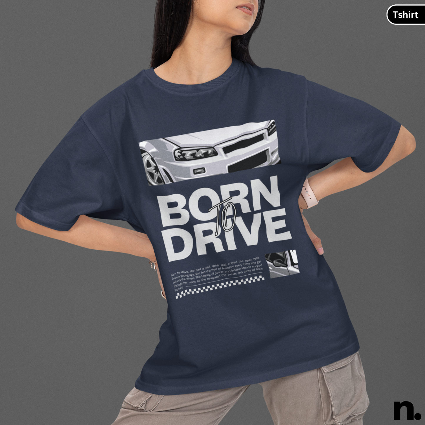 Graphic Tee - Born To Drive R34 Unisex Softstyle T-Shirt