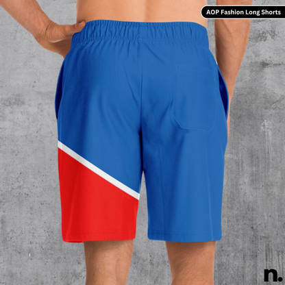 Alpine F1 Inspired Long Shorts