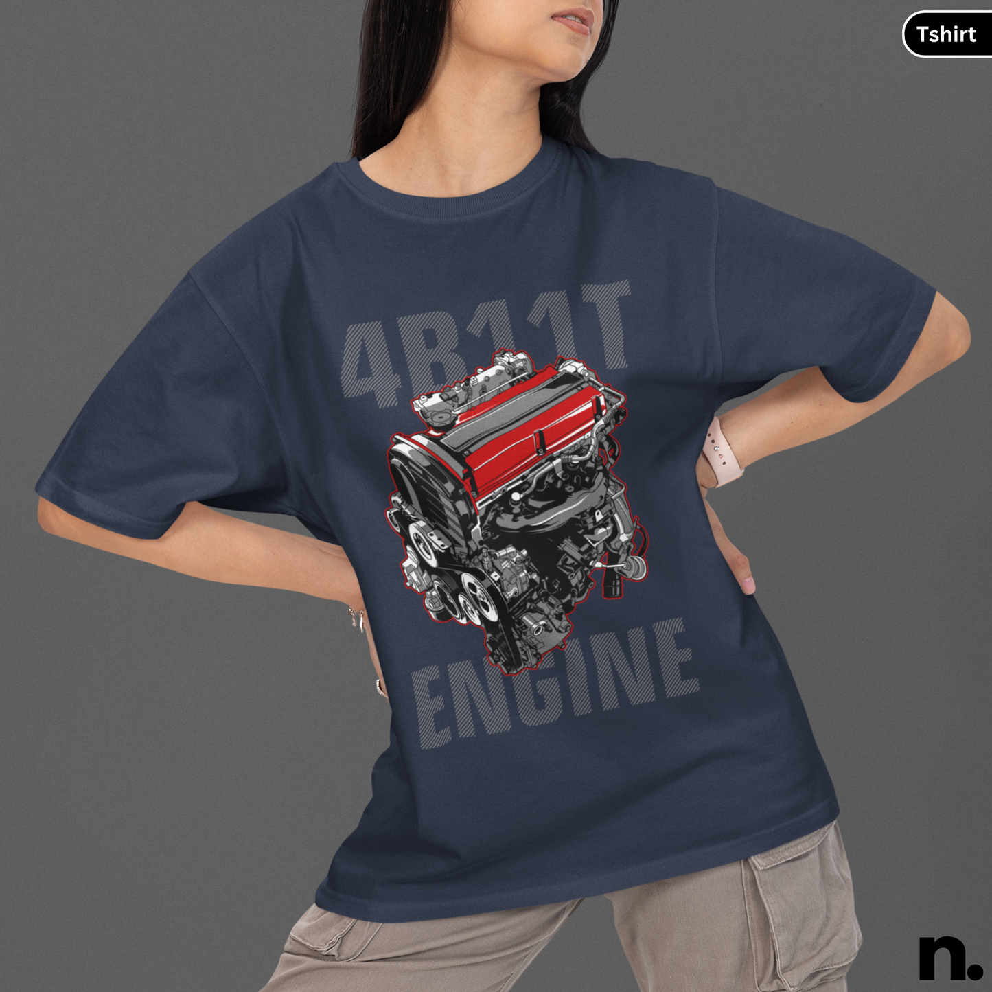 4B11T Engine Illustration T-Shirt