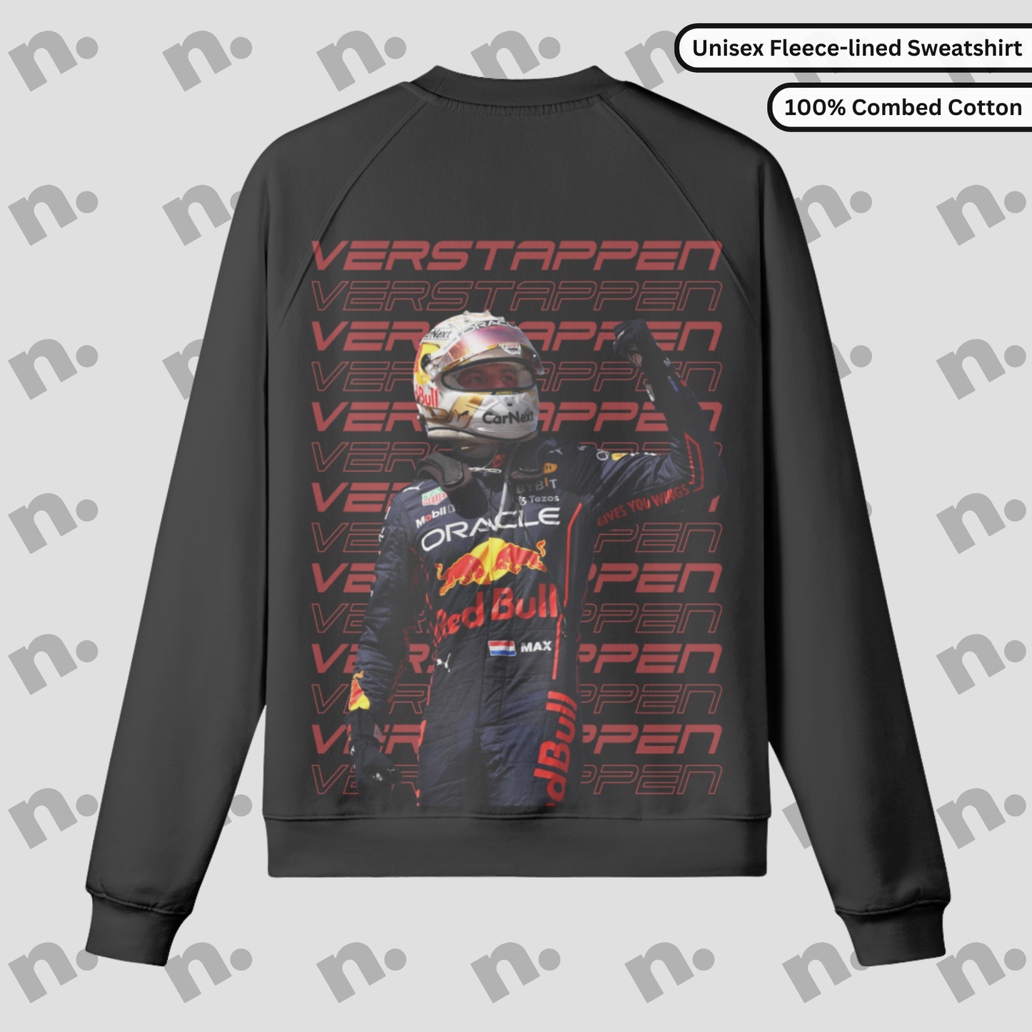 Max Verstappen Inspired Fleece-Lined Sweatshirt