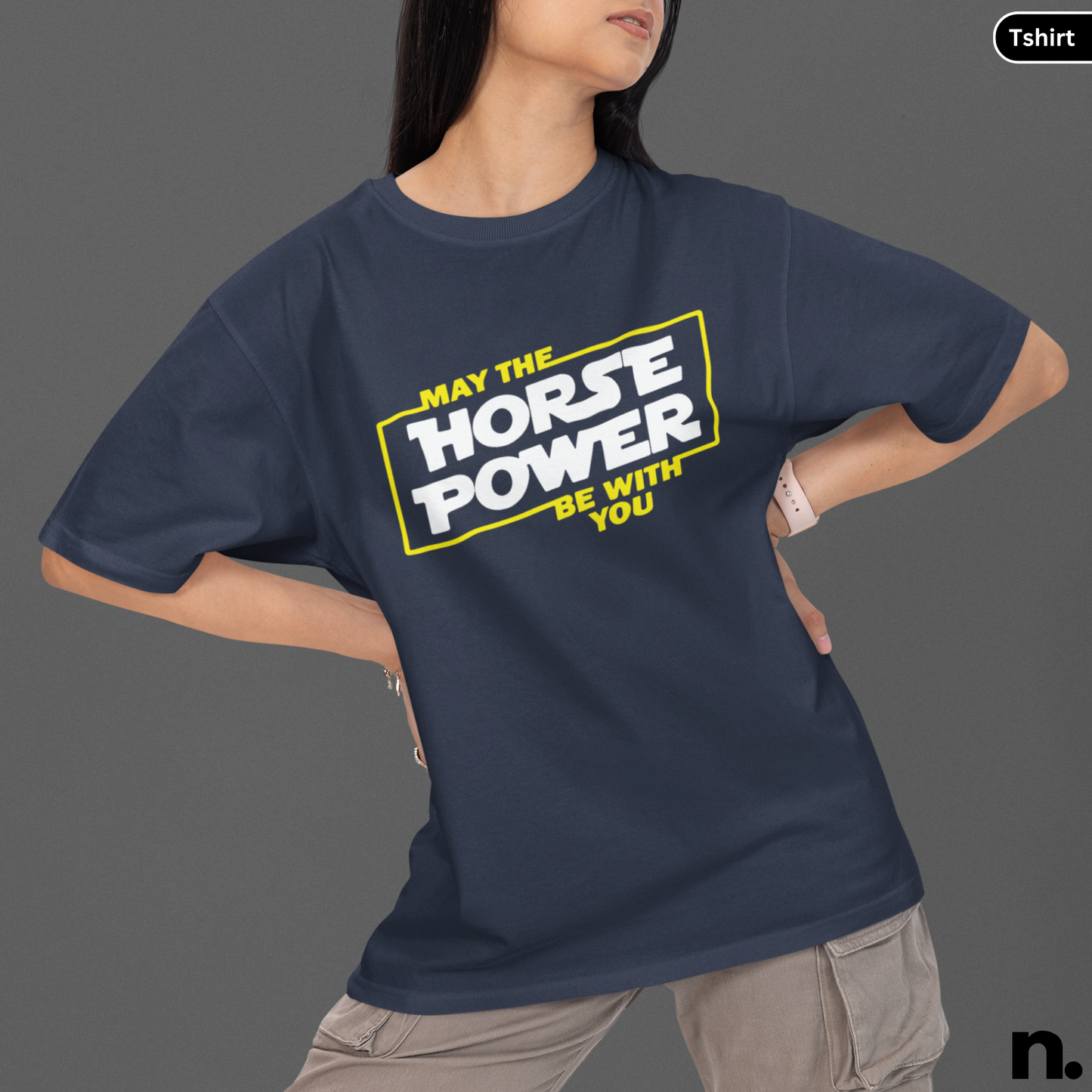May The Horse Power Be With You Heavy Cotton Tee