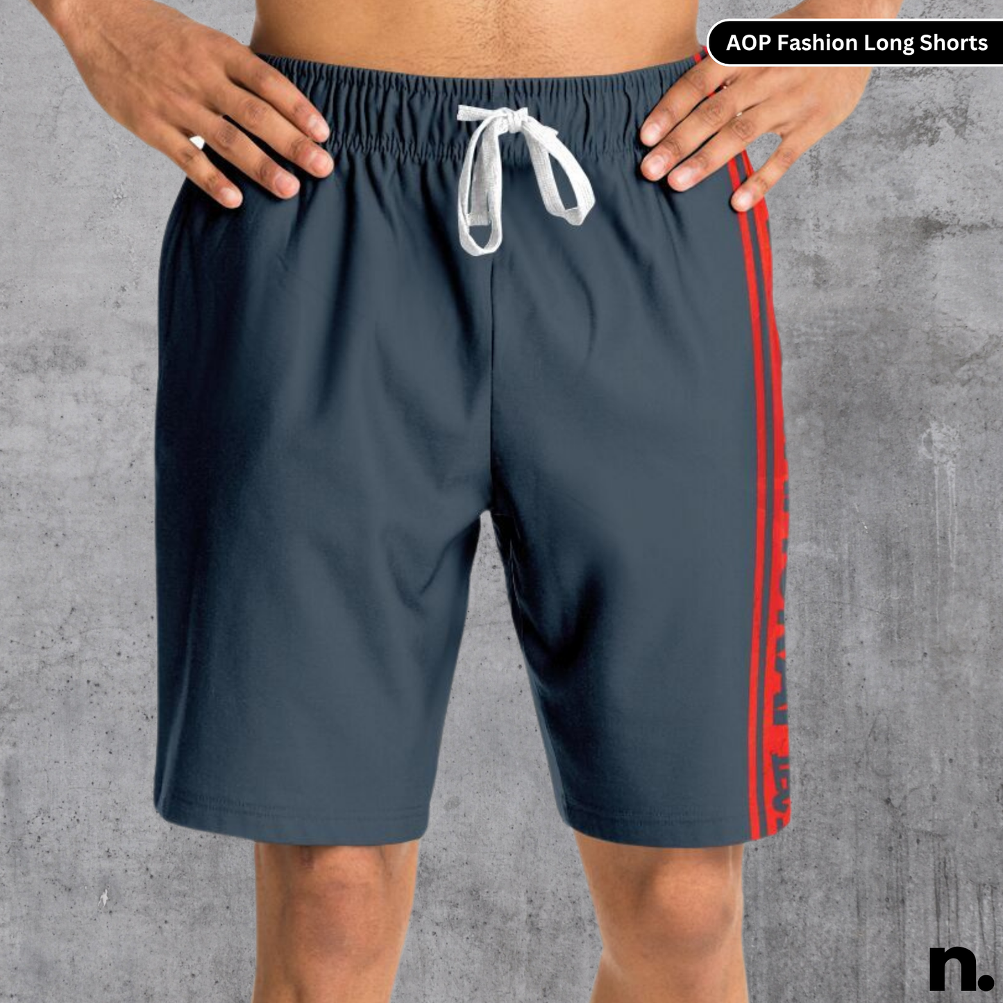 Samurai Inspired Slate Long Shorts