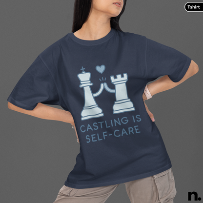 Castling Is Self Care Chess Inspired Unisex Tee