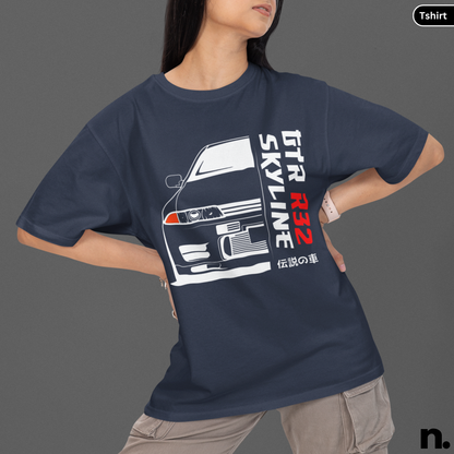 R32 Skyline Illustration Unisex T-shirt