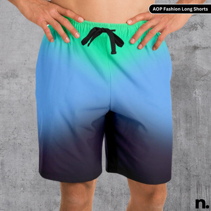 Color Diffusion Streetwear Fashion Long Shorts