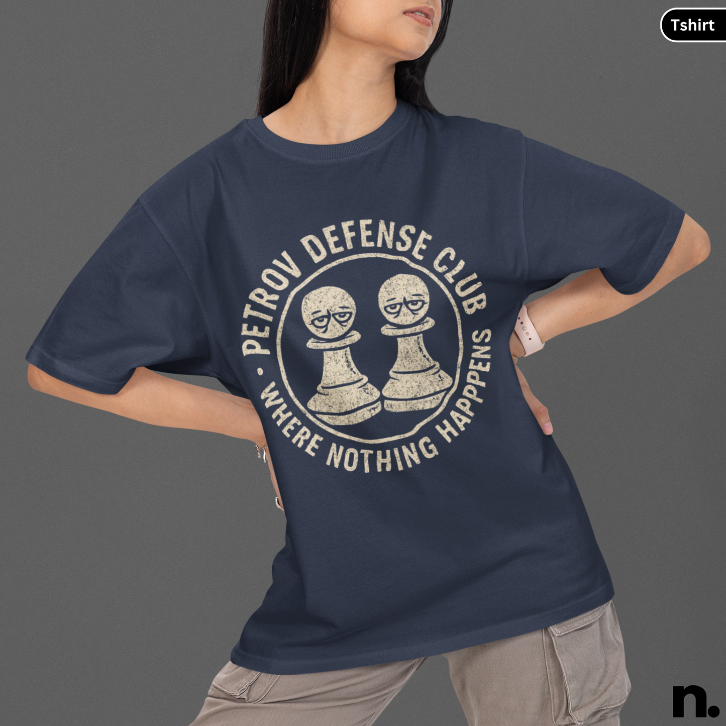 Petrov Defense Club Chess Inspired Unisex Tee