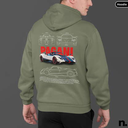 Zonda C12 Poster Style Unisex Hoodie