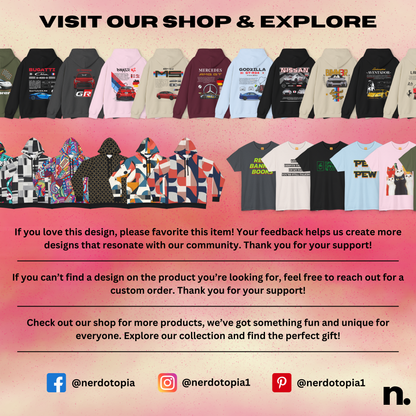 Explore more car enthusiasts hoodies on Nerdotopia