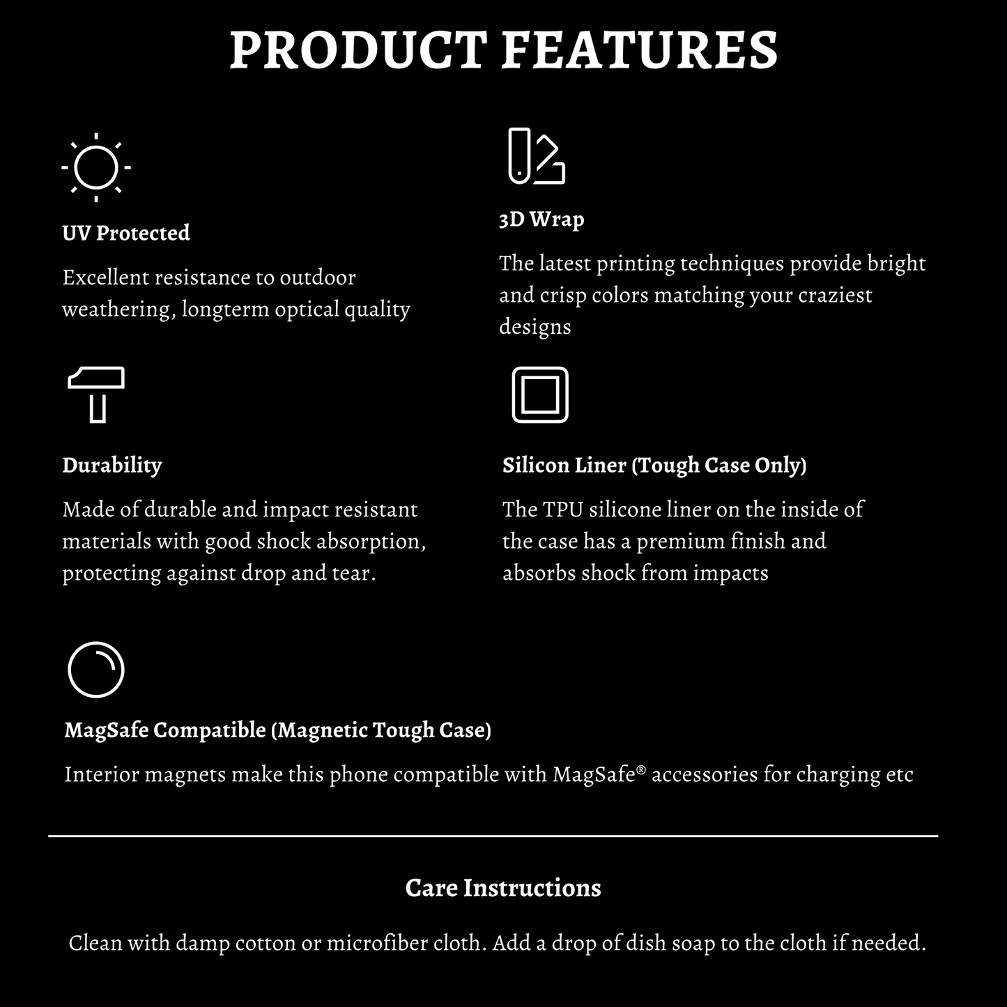 Focus Hallucination Effect Minimalistic MagSafe Tough Case
