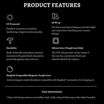 Focus Hallucination Effect Minimalistic MagSafe Tough Case
