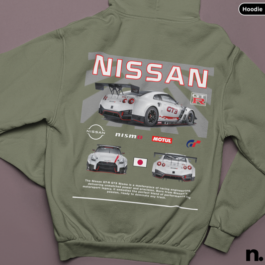 Nissan GTR GT3 JDM Poster Style Back Print Unisex Hoodie