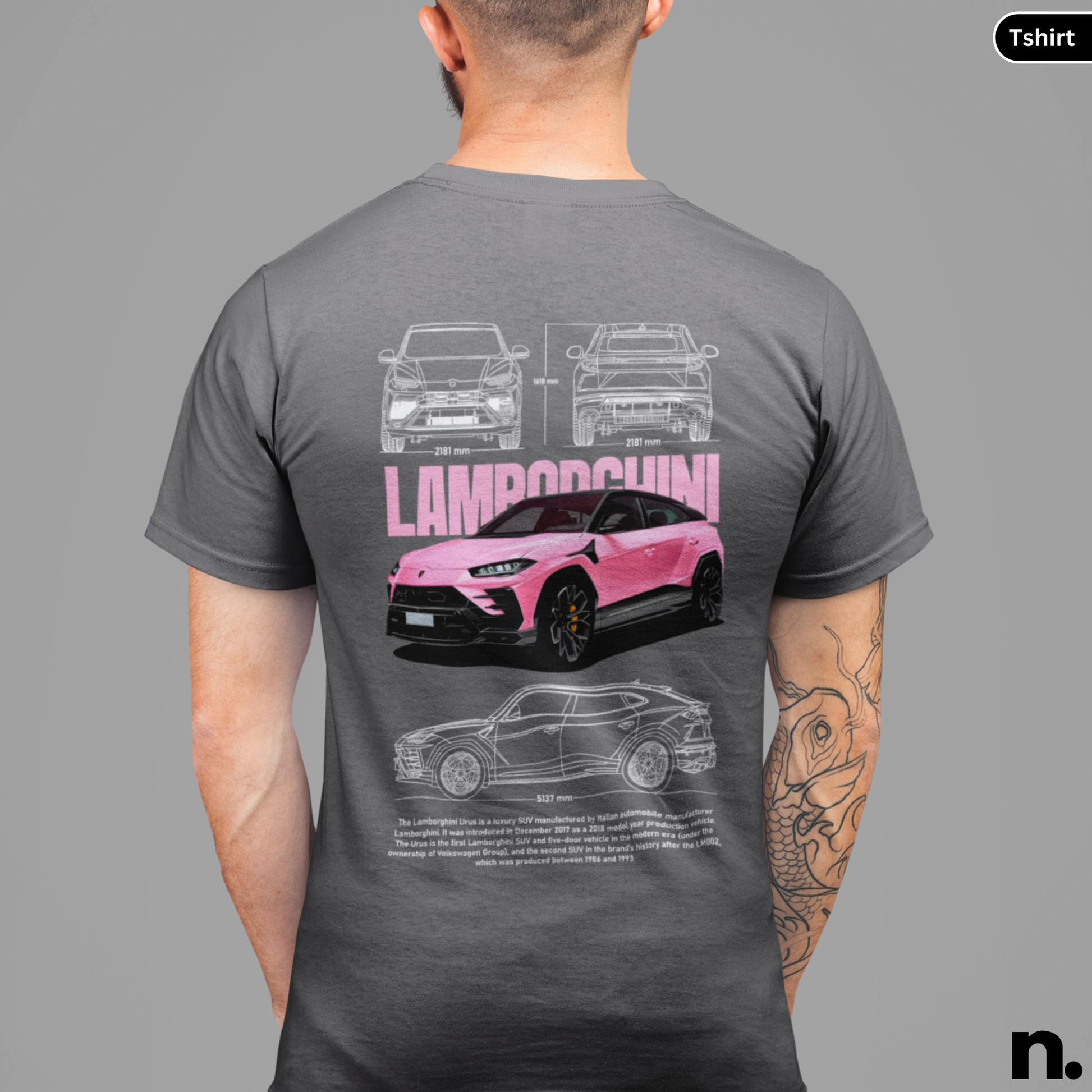 LamborghiniUrusSportsSUVPosterStyle-Nerdotopia-CharcolColour-CloseUpVariation3