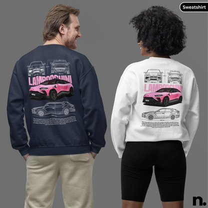 LamborghiniUrusSportsSUVPosterStyle-Nerdotopia-SweatshirtImage-White_NavyColour